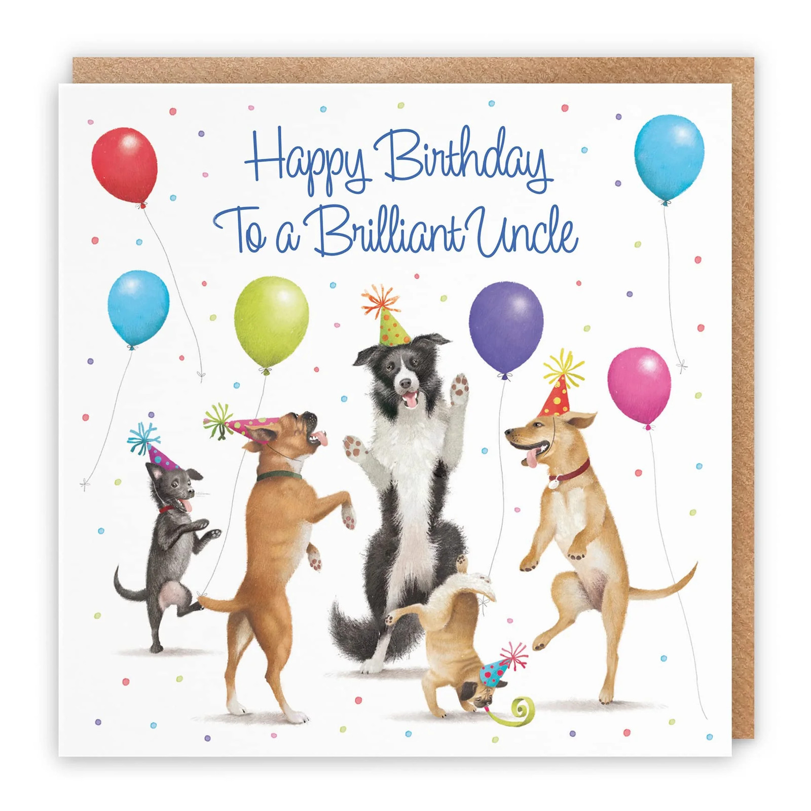 Uncle Birthday Card Dancing Dogs Milo's Gallery