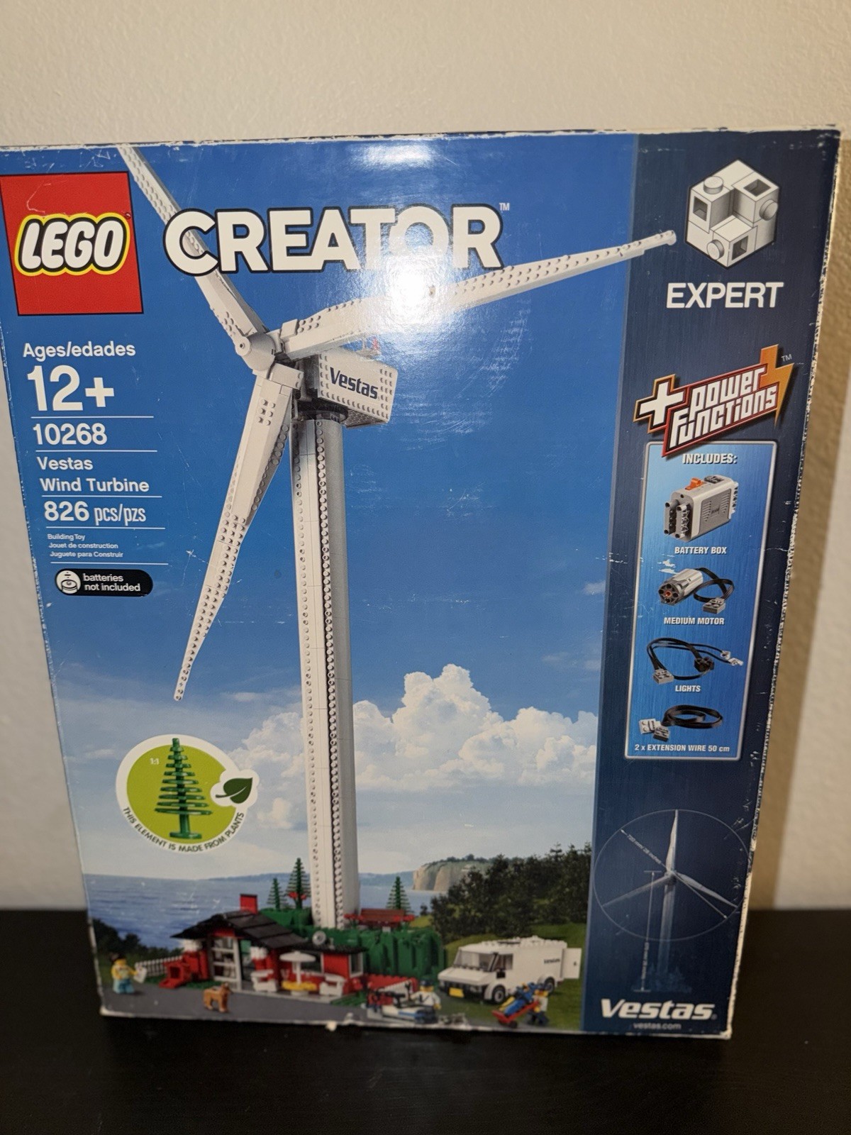 LEGO Creator Expert Vestas Wind Turbine 10268 Battery Powered 826 pcs