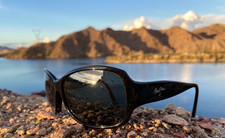 Maui Jim Black Nalani Sunglass/Eyeglass Frames-Frames Only