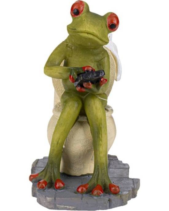 Grenouille WC amusante Aquavie pour animer un nano aquarium vide