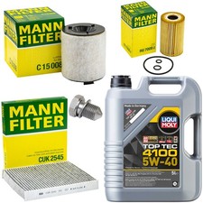 5L Öl Set Inspektion Luft-Innenraum Ölfilter Ölschraube für Seat Ibiza VW Polo