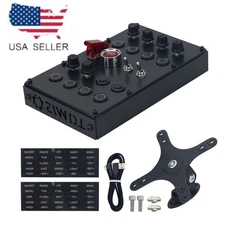 SIMDT Button Box SIM Racing Control Box Racing Simulator w/Carbon Fiber Panel US