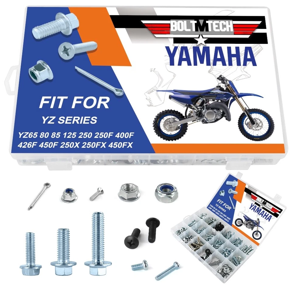Kit de pernos Yamaha YZ 80 85 125 250 YZ85 YZ125 YZ250 carrocería plástico marco motor  Foto 2 de 4