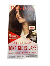REVLON COLORSILK TONE GLOSS CARE DEMI- PERMANENT HAIR COLOR 6 LIGHT BROWN