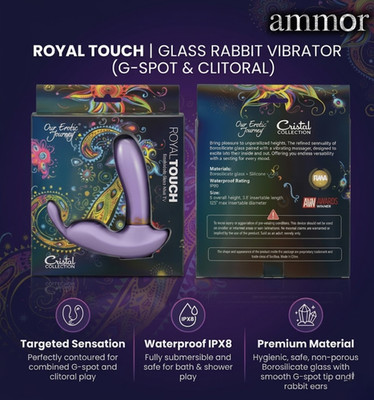 Orchid Pulse Glass Vibrating Massager