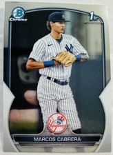 2023 Bowman #BCP-46 Marcos Cabrera Chrome Prospects New York Yankees