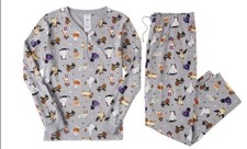 The Halloween Collection Dog Halloween Costume Gray Pajama Set Medium Aldi