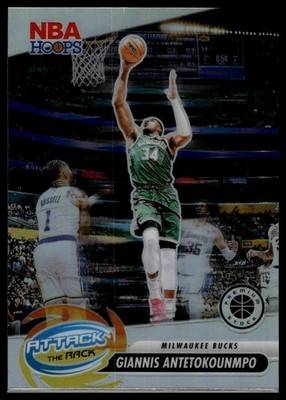 2023-24 Hoops #2 Giannis Antetokounmpo Attack The Rack Silver