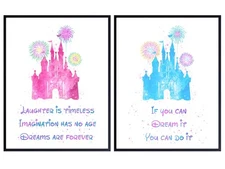 Inspirational Quotes Wall Decor Set - Castle World Motivational Wall Art Room...