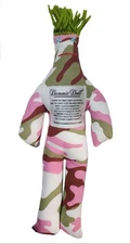 DAMMIT! DOLLS Pink Stress Relief Squishy Classic Camo Doll Gag Gift 12" NWT