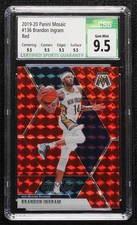 2019-20 Panini Mosaic Red Prizm Brandon Ingram #136 CSG 9.5 Gem Mint md3