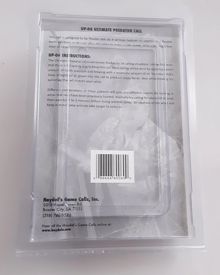 HAYDEL'S GAME CALLS Ultimate Predator Call (UP-04) Made In USA Bossier City, LA - Image 2 of 2