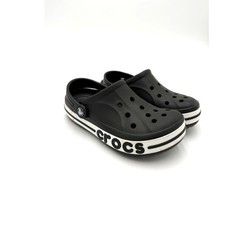 Crocs Kids Bayaband Clog - Black/White - J2