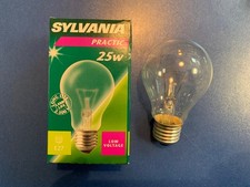 Sylvania Light Bulb E27 Low Voltage 24-25V Clear Matt 25W 40W Agl Bulb 2500h