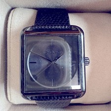 Michael Kors MK2586 Lake watch black ceramic case new leather band and battery