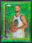 2025-26 Topps Chrome Stephen Curry Variation Green Speckle Refractor SSP #37/99