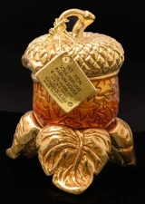 2004 Estée Lauder Acorn Amulet with Stand, Solid Perfume Compact INTUITION