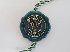 AUTHENTIC ROLEX  MULTI CROWN HOLOGRAM HANG TAG GREEN 2015 - 2025