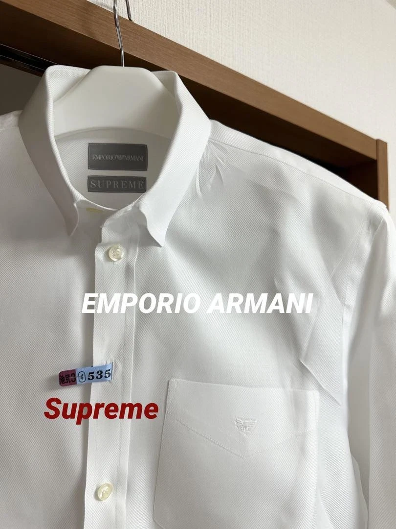 Chemise homme Supreme L Collaboration Product Empoorio Armani emblématique streetwear rare