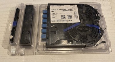 Corning CCH-CS24-A9-P00RE Type LC Duplex 24 F Pigtailed Splice Cassette OS2