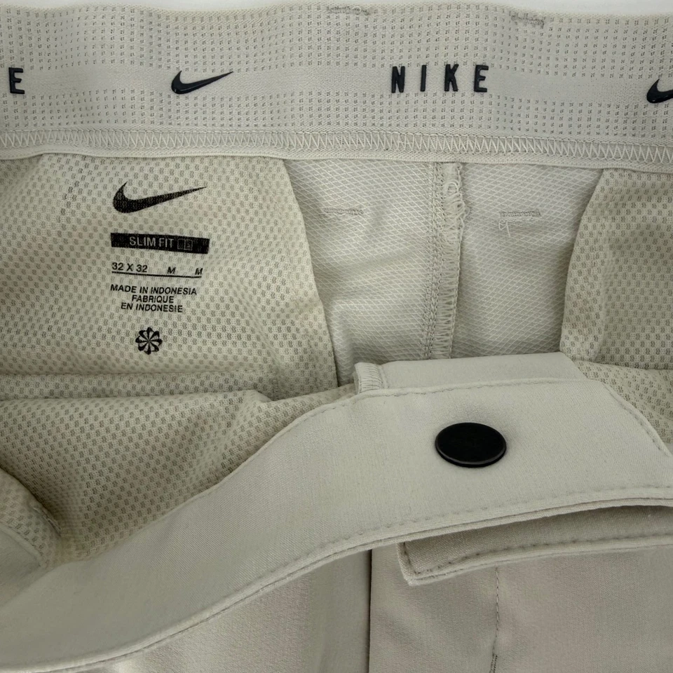 Pantalones de golf Nike para hombre calce ajustado repelen flex beige hueso claro 32x32 rendimiento nuevos con etiquetas Foto 4 de 4