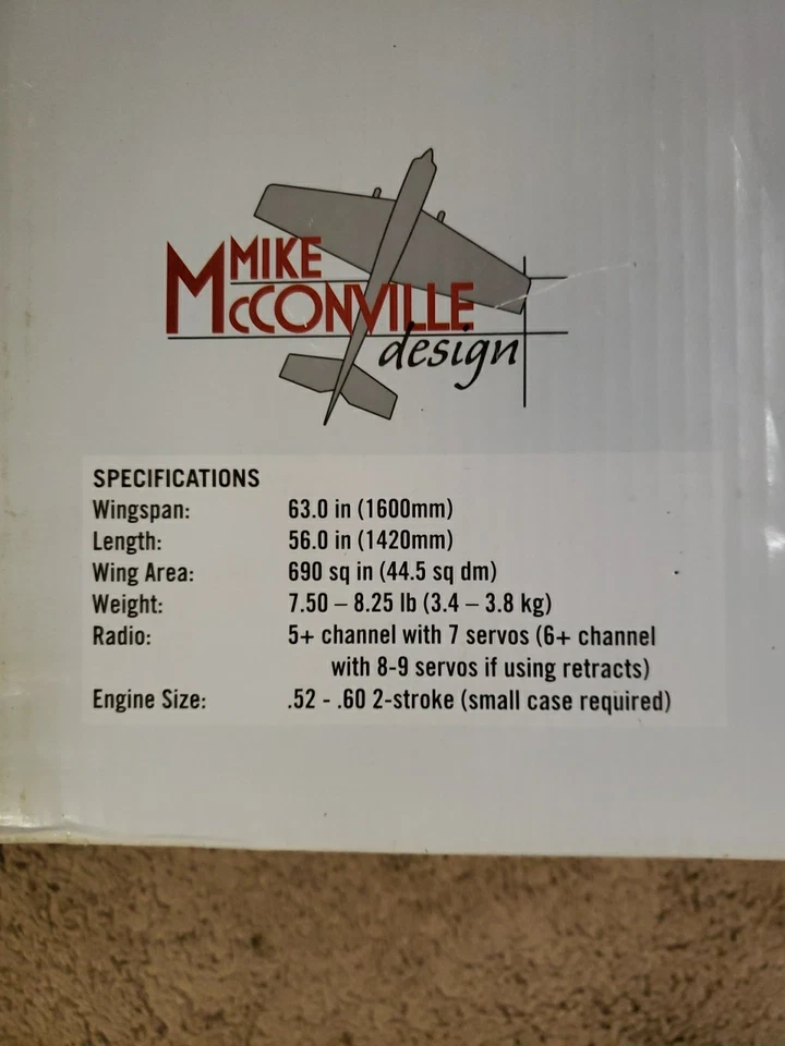 Hangar 9 -  Jackal 50 RC PLANE - ARF  63" WS - New!  - Image 3 of 4