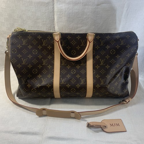 Louis Vuitton Bandouliere Keepall 50 Brown Monogram Excellent Shape