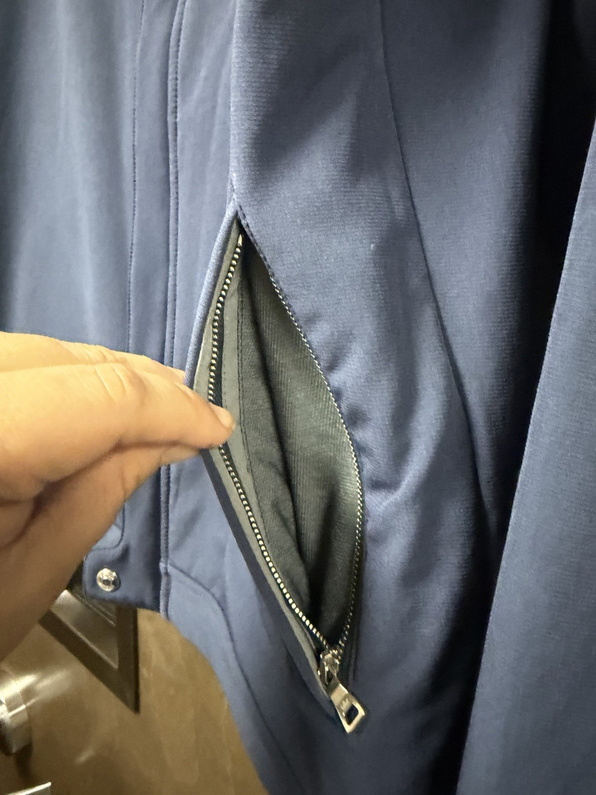 Peter Millar Crown Crafted Full Zip Button Blue J… - image 7