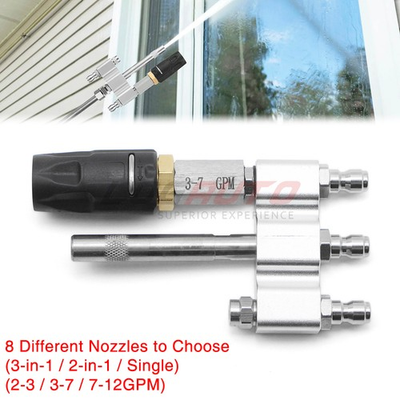 #ad 1 4quot; Long Range Nozzle High Pressure Washer 4050PSI Chemical Shooter Tip 2 12GPM $39.99