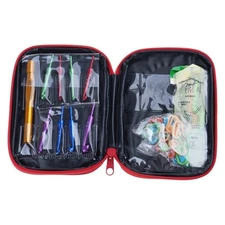 8Pieces Interchangeable Metal Circular Knitting Needle Set with Case 3mm-7mm