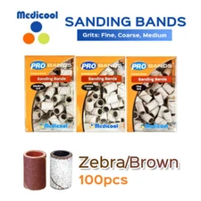 Medicool Sanding Bands Box of 100 (Zebra/Brown - F/C/M) *Pick Any*
