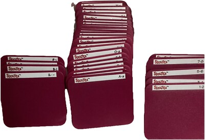 Sizzix Sizzlits Script Alphabet Font Number & Symbols Die Set 35 Piece No Case