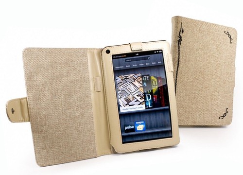 Amazon Kindle Fire 7" Tablet Premium Natural Hemp Safe Slim Stand Case Cover - Picture 2 of 34