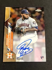 Rogelio Armenteros Astros Signed 2020 Topps Chrome  Baseball Card #RA-RA Auto 1