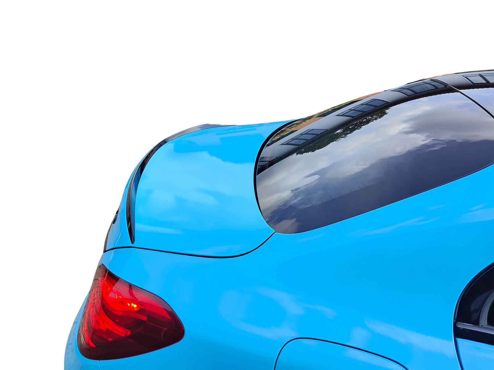 Rear Spoiler for Mercedes Benz C-Class W205 Sedan, Lip Gloss Black