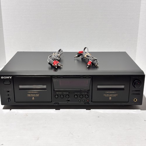Sony TC-WE475 Dolby B&C HxPro Cassette Deck Works Great, Tested W/ Speaker Cords