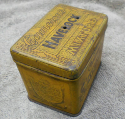 BB. AUSTRALIAN CAMERON'S HAVELOCK MIXTURE TOBACCO TIN, EMPTY, LID HOLES