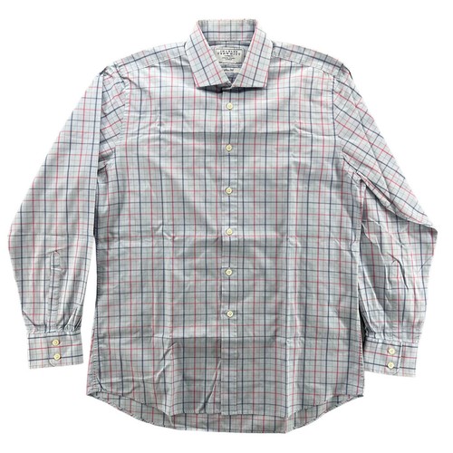 Camisa de vestir Charles Tyrwitt London talla 16.5 36 calce ajustado cuantía de 2 rayas a cuadros - Imagen 4 de 16