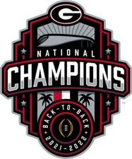 2022 College National Championship, Georgia Bulldogs Vinyl Die Cut Sticker