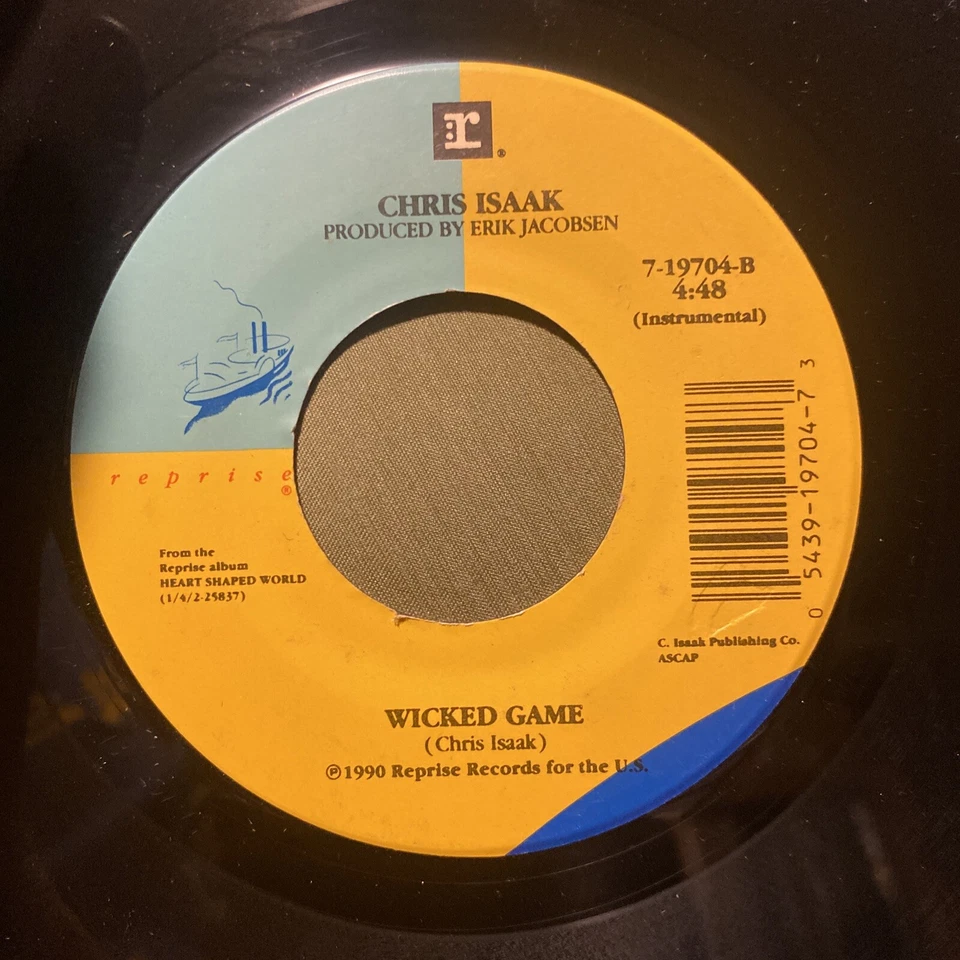 Rock 45 Chris Isaak - Wicked Game VG+ / Autographed, Ticket Stub Foto 4 de 4