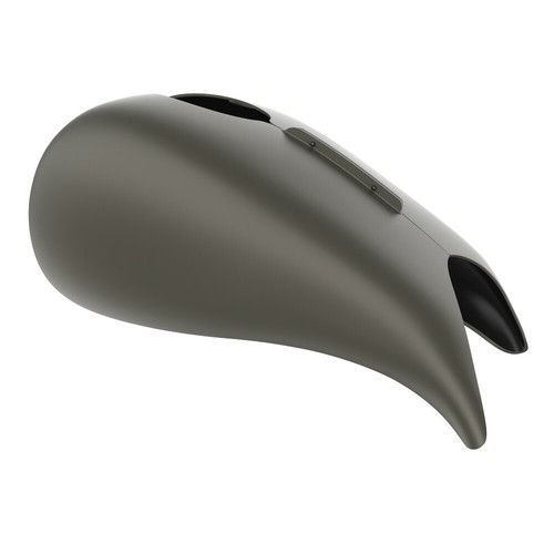 Cubierta de tanque estirada de mezclilla gris industrial para más de 21 Harley Advanblack Touring - Imagen 6 de 7