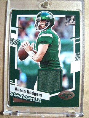 2023 Aaron Rodgers Panini Donruss Threads Jersey/Patch MINT    