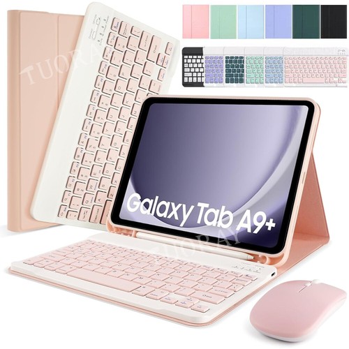 Keyboard Case Mouse For Samsung Galaxy Tab S10 FE/S9 FE S9 S8 S7 S6 Lite A9 Plus - Picture 2 of 53