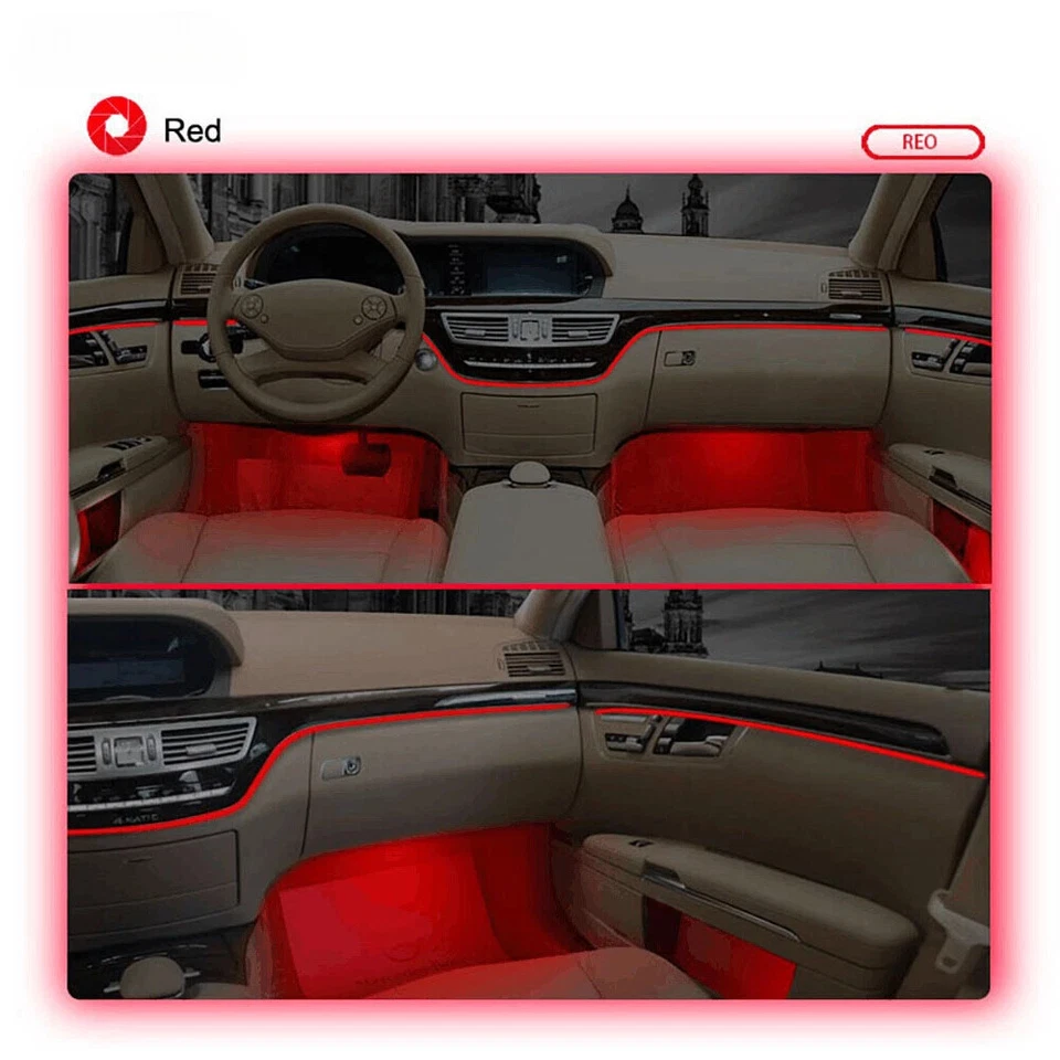 Luz ambiental 64 colores para Mercedes Benz S250 S300 S350 S600 W221 2005-2013 Foto 4 de 4