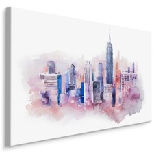 Canvas picture canvas wall art print XXL New York downtown painting 1599