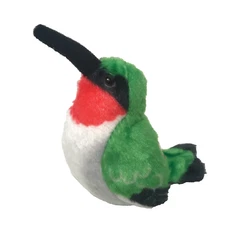 Wild Republic Audubon Ruby Throated Hummingbird Red & Green Sound Works Plush