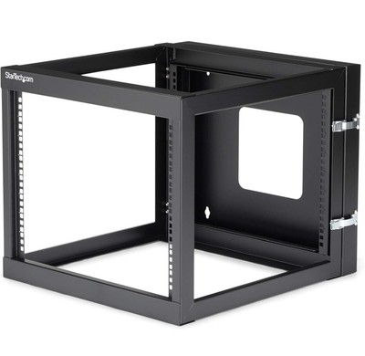 Startech 8U Rack - Swingout Hinged Wall mount 4 Post