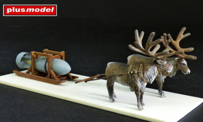 MW22 PLUSMODEL 4041 REINDEER-TEAM WITH GERMAN BOMB ACCESSORIES  1/48