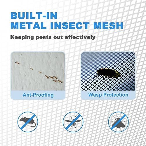 12" X 12" Aluminum Gable Vent, Paintable Shed Vents with Screen