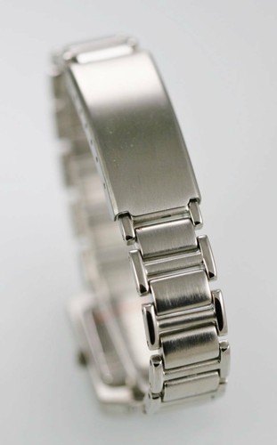 Geneva Uhr Damen Datum Edelstahl Silber Wasserdicht Batterie Grau Quarz - Bild 3 von 3